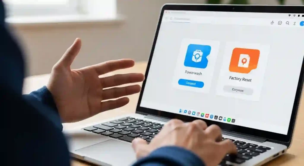 powerwash chromebook