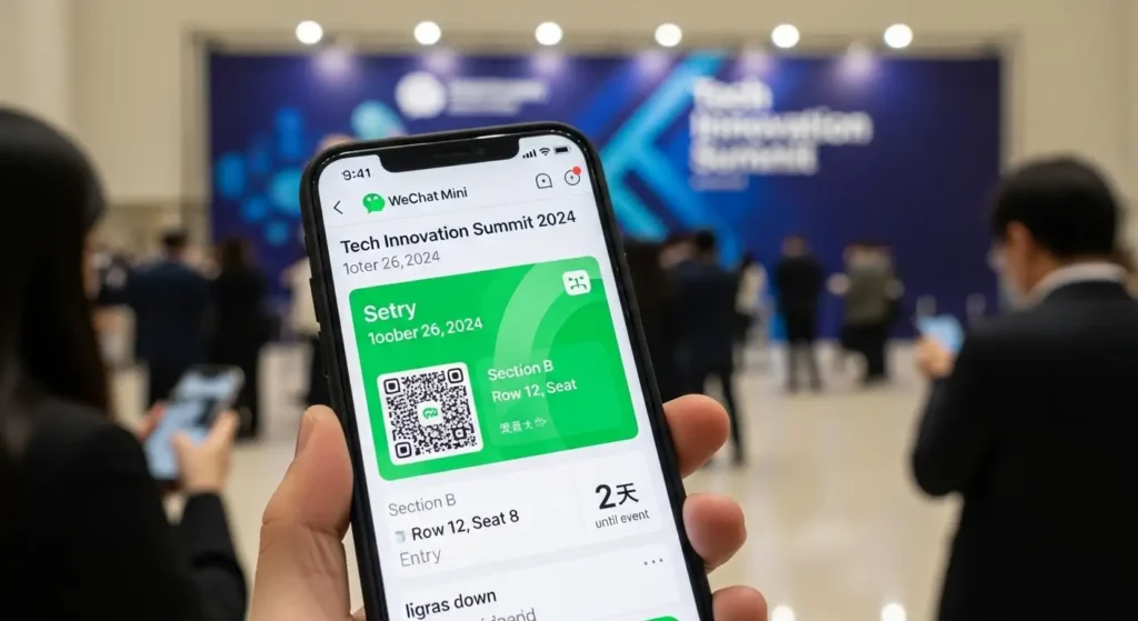 wechat mini program ticketing events