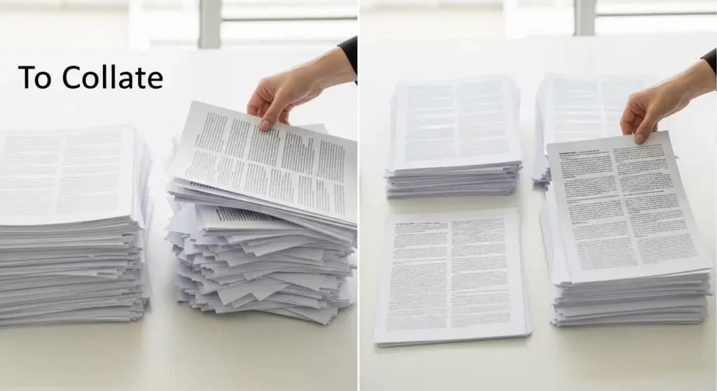 what does to collate mean