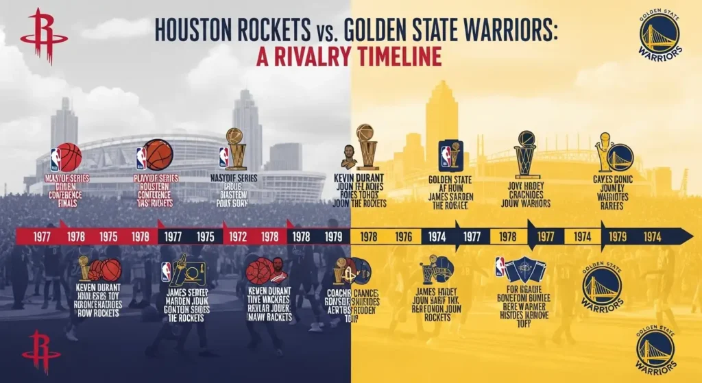 houston rockets vs golden state warriors timeline